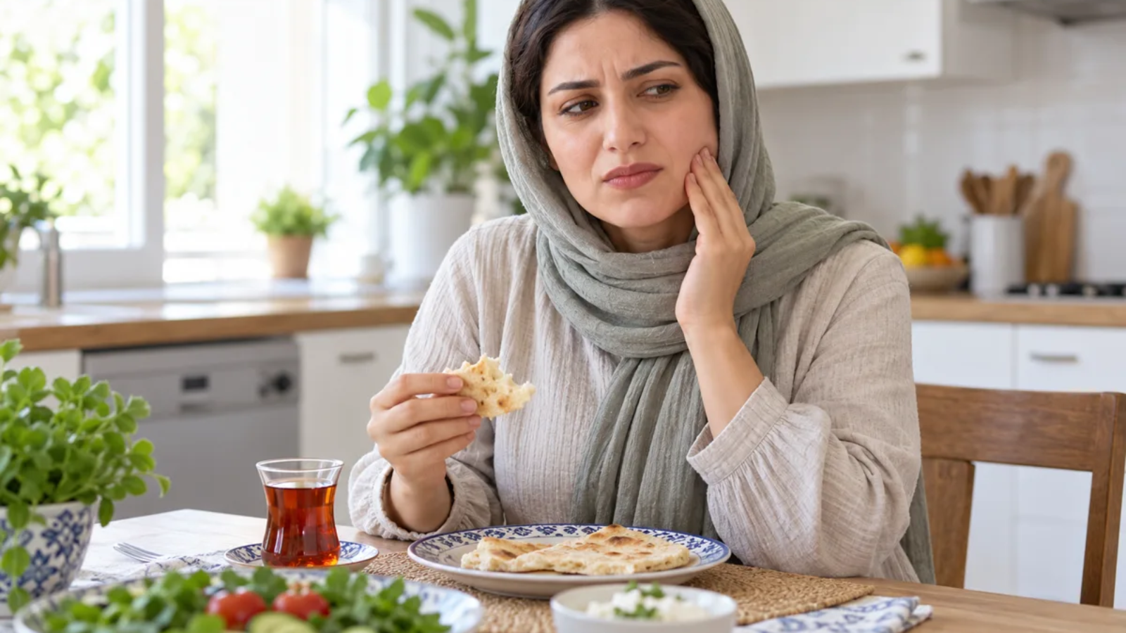 بازسازی تصویری فردی با احساس درد دندان هنگام غذا خوردن